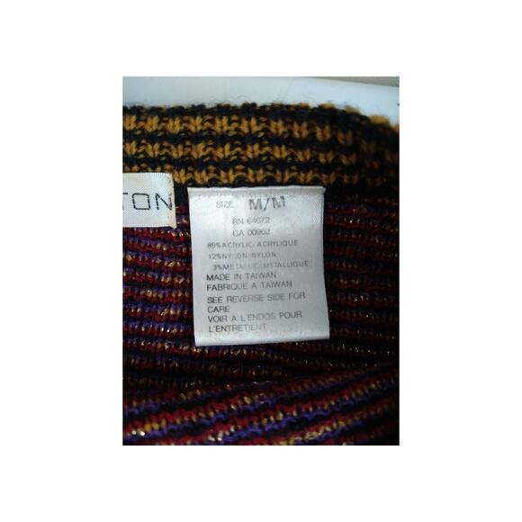 Anne Pinkerton M Vintage Floral Gold Lame Sweater – 90s Grannycore Glam - Picture 5 of 9